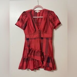 LoveShackFancy 100% Silk Mini Dress